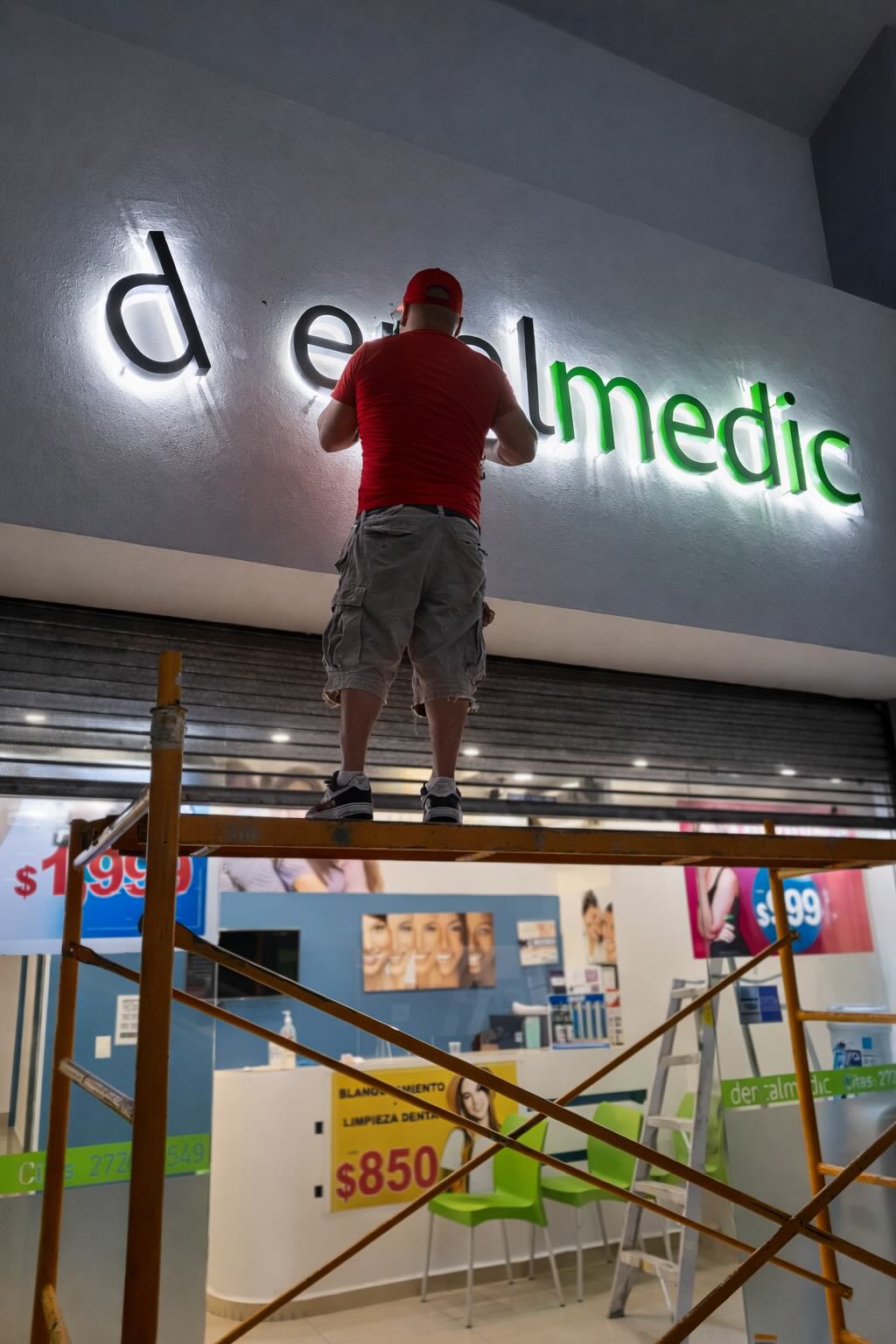 Letras 3D iluminadas