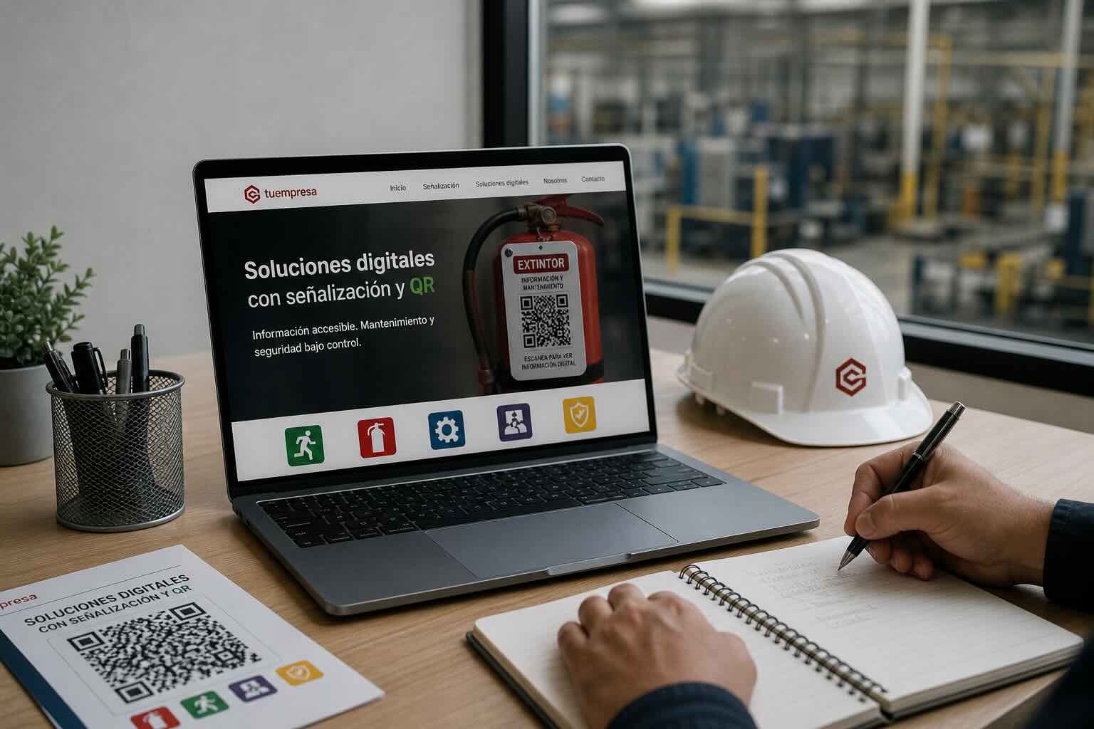 Cotización de soluciones digitales con señalización y QR