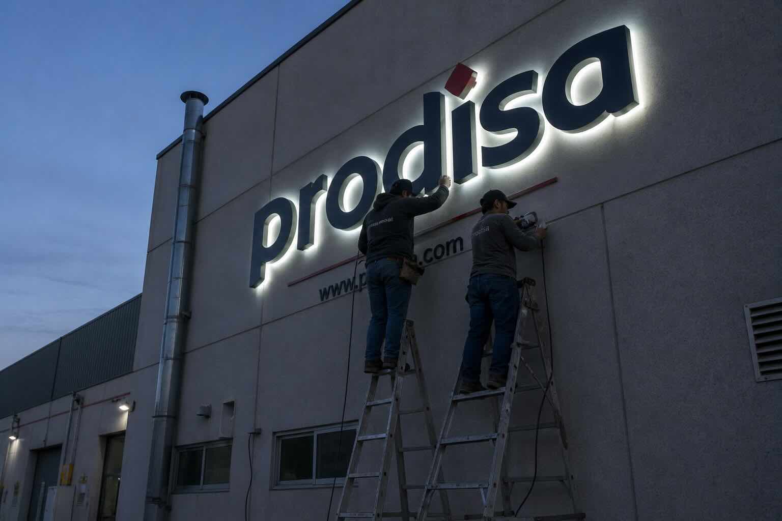 Mantenimiento de anuncios luminosos