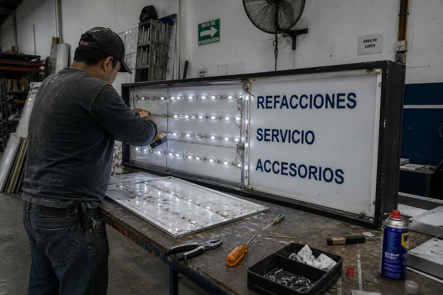 Mantenimiento de cajas de luz