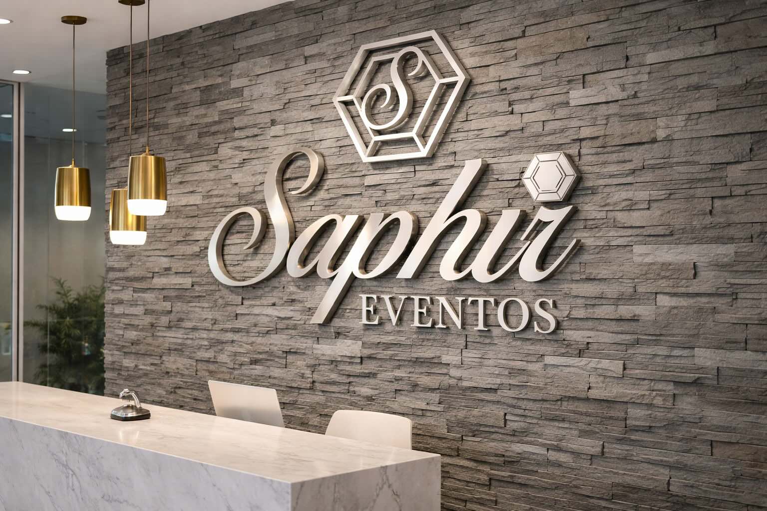 Muros corporativos para recepción